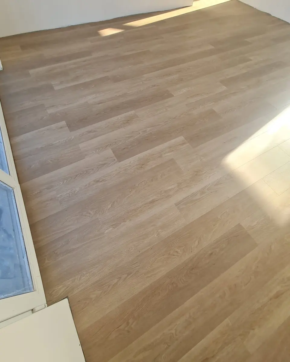 Pale oak boards in soft daylight