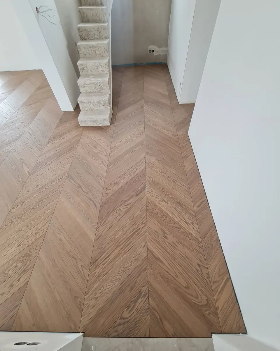Chevron running alongside a staircase